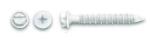 Powers 2400 3/16 x 1-1/4 White Perma-Seal Coated Screw Anchor, Slotted Hex Head